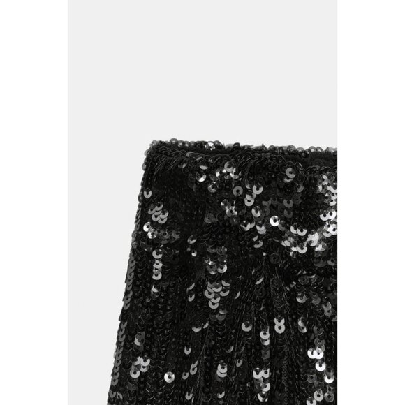 ZARA ZW COLLECTION LIMITED EDITION SEQUIN PANTS - Picture 9 of 9